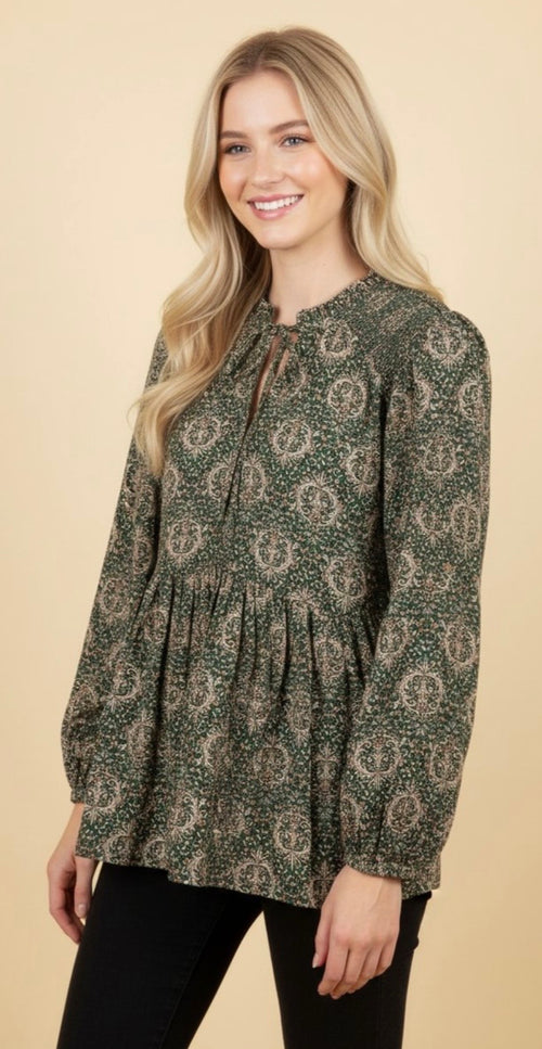 Autumn Paisley Top