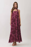 Burgundy Floral Maxi