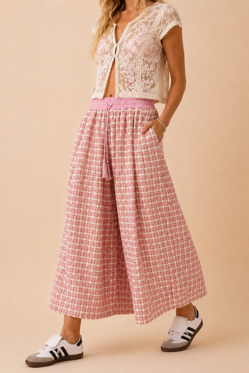 Tweed Capri Pant