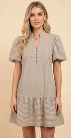 Brown Striped Mini