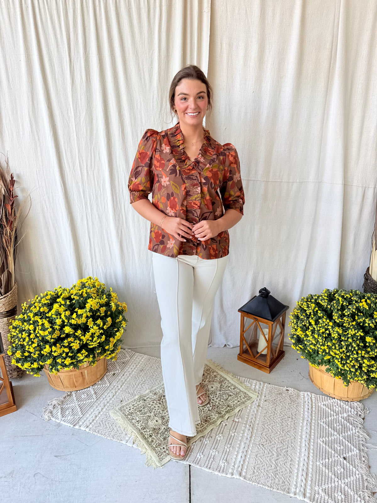 Fall Florals Blouse
