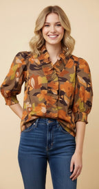 Fall Florals Blouse