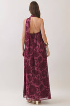 Burgundy Floral Maxi