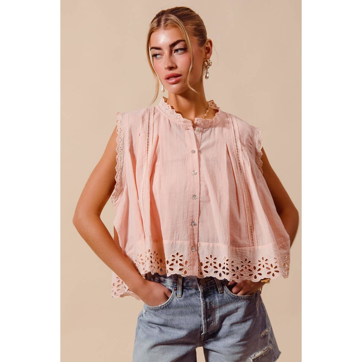 Pink Sleeveless Tank