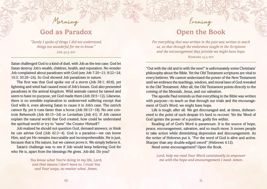 Daily Devotions for Women Morning and Evening Edition